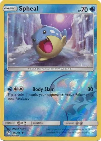Cosmic Eclipse Spheal #50/236 reverse holo
